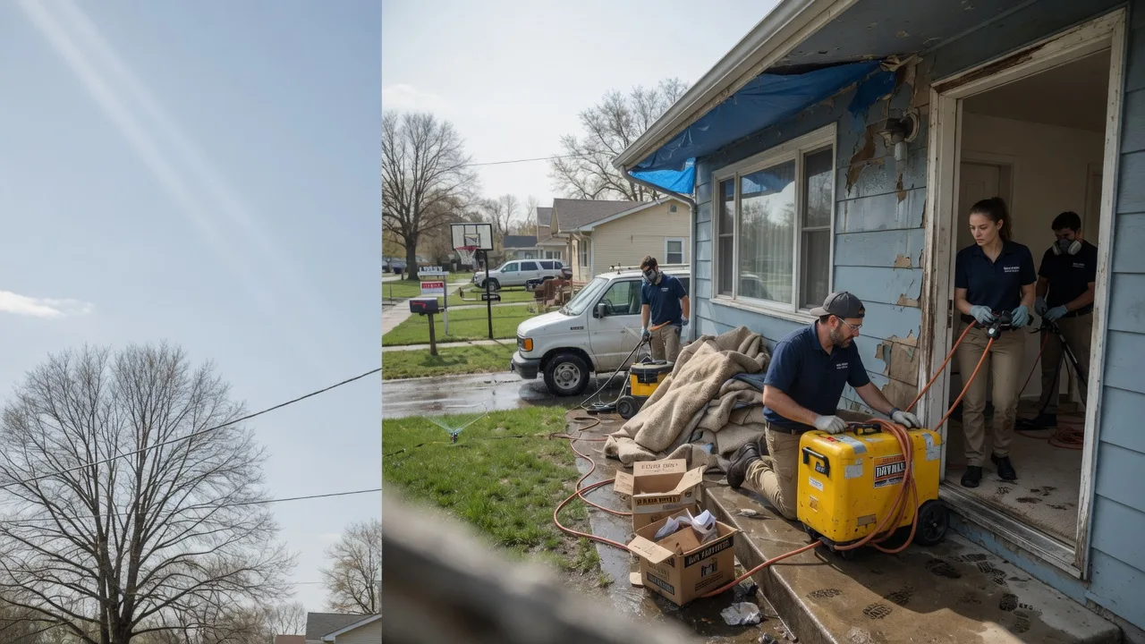 Basement Flood Cleanup in Matthews, MO near me